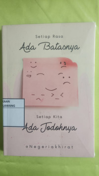 Image of SETIAP RASA ADA BATASNYA SETIAP KATA ADA JODOHNYA